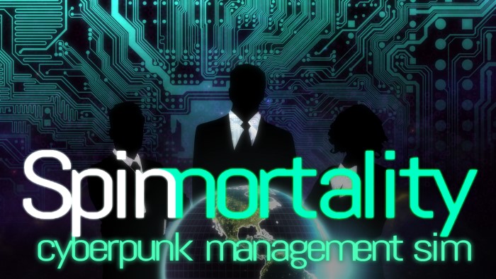 Spinnortality | cyberpunk management sim